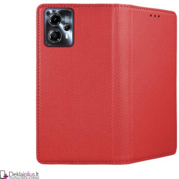 Telone atverčiamas dėklas - raudonas (Motorola Moto G13/G23)